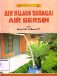 Air hujan sebagai air bersih