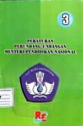 Peraturan Perundang-undangan menteri pendidikan nasional