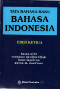 Tata bahasa baku bahasa indonesia