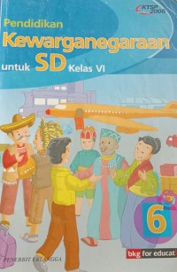 Pendidikan Kewarganegarran untuk SD Kelas VI (KRSP 2006)